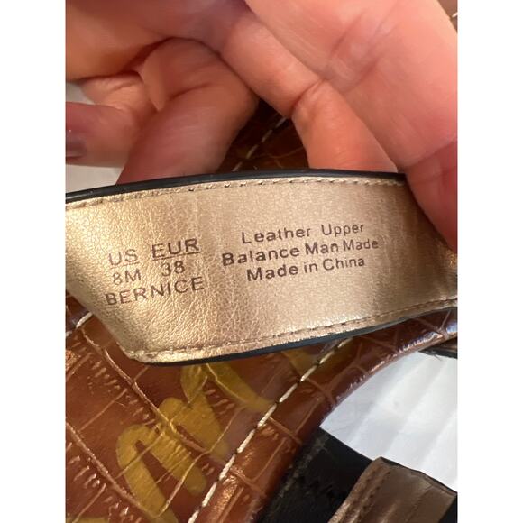 Sam Edelman Bernice Cow Hair Leopard Print Slide Sandals Size 8M - Picture 10 of 14